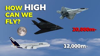 Aircrafts &amp; Spacecrafts Flying Altitude Comparison (3D)