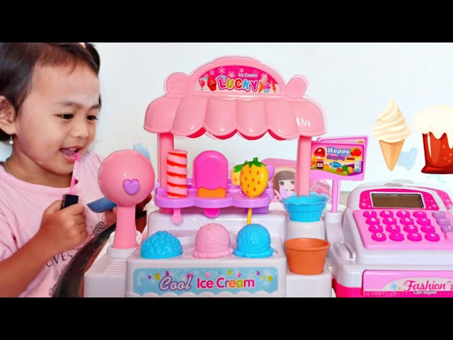 Drama Parodi Lucu 💞 Penjual Es Krim Suka Make Up Cuma Satu Pembeli 💞 Mainan Anak Perempuan 💞 Riska class=