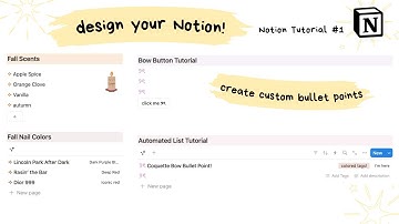How to Create Custom Colored Bullet Points in Notion with Buttons & Databases