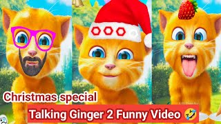Talking Ginger 2 🎄 CHRISTMAS SPECIAL Gameplay! 🎁 MR Tom fun screenshot 5