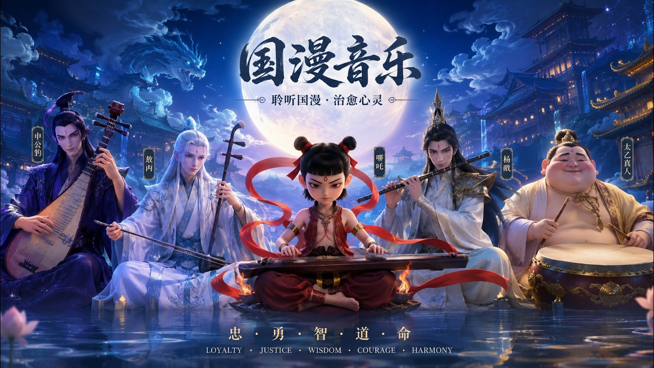 哪吒仙乐· 龙宫月夜仙音| Chinese Fantasy Instrumental for