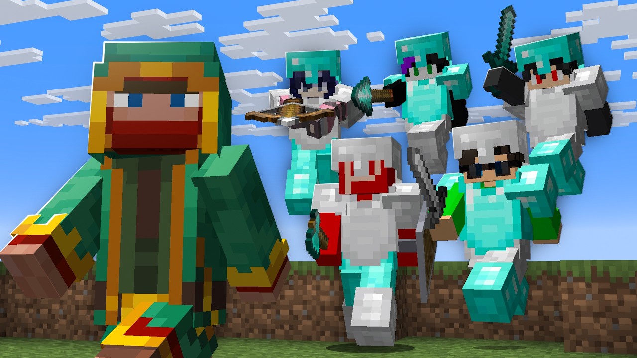 【マイクラ】エンドラ討伐する逃走者 VS 絶対に阻止する5人のハンター (マンハント)