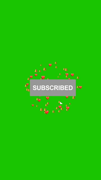 YouTube SUBSCRIBE button green screen | Green Screen Animation #shorts #viral #greenscreen #youtube