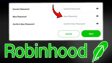 How To Change Password In Robinhood Account | Reset Robinhood Password On PC/Laptop