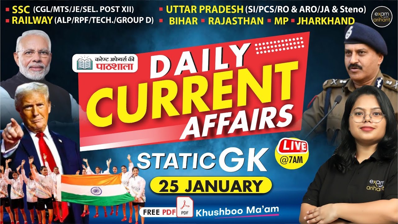 24-25 January Current Affairs 2024, Daily Current Affairs | GK ...