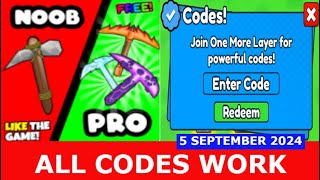 *ALL CODES WORK* [🏖️ SUMMER UPDATE ] Layer Mining Simulator ROBLOX | SEPTEMBER 5, 2024