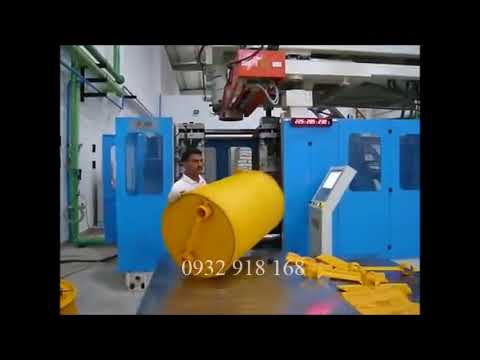 Video máy thổi thùng phi nhựa thùng phuy nhựa lu nhựa đựng... - youtube