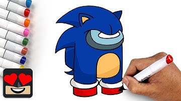 How To Draw Sonic Crewmate | Among Us