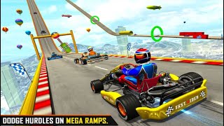 Go Kart Ramp Car Stunt Games - Mega Ramp Car Games - Impossible Stunts Car - Android GamePlay screenshot 5