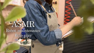 ASMR robot repair center role play *SUB*/ cleaning dirt, repairing precision parts