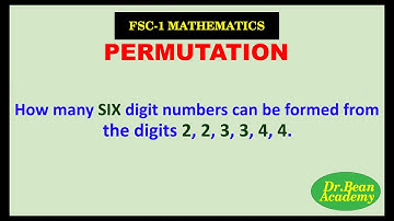 FSC-1 Mathematics PERMUTATION-problem solving using formulas (A-level)