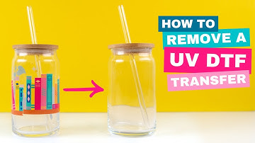 How to Remove a UV DTF Transfer from Glass