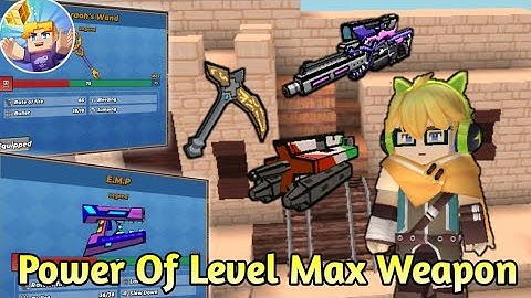 Power Of Max Upgrades Weapon ( Build And Shoot ) - [ Blockman GO - Adventures ] Koto BG
