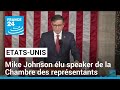 Etatsunis  mike johnson nouveau prsident de la chambre des reprsentants  france 24