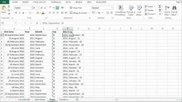 Excel 2013 Flash Fill - Concatenate and Extract Values
