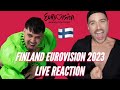 Finland eurovision 2023 live reaction krij  cha cha cha