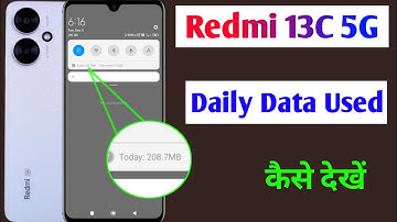 redmi 13c 5g daily data used setting / redmi 13c 5g me daily data use kaise dekhe