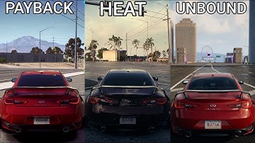 Infiniti Q60 S - Comparison in NFS games | Unbound & more | Infiniti Q60
