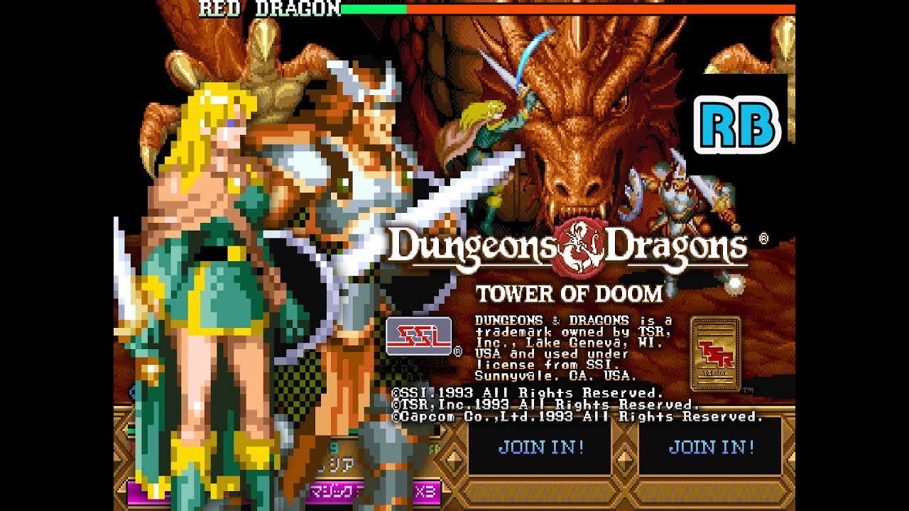 1994 [60fps] Dungeons & Dragons TOD 2Players Fighter Elf ALL