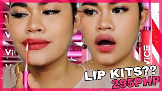 295PESOS?! VICE COSMETICS VELVET LIQUID LIP KIT! (REVIEW) | Sandee Proud