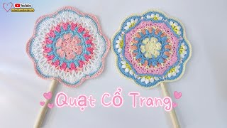 DIY 🪭 Móc Quạt Cổ Trang Siêu Xinh | Crochet Ancient Fan | Mimi Handmade