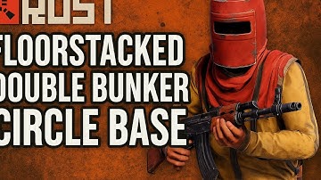 Floor stacked Double Bunker Circle Base in RUST...