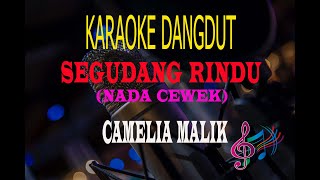 Karaoke Segudang Rindu Nada Cewek - Camelia Malik  (Karaoke Dangdut Tanpa Vocal)