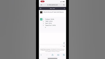 Asking Ai - Top 10 Taylor Swift Albums (ChatGPT) #shorts #taylorswift #chatgpt