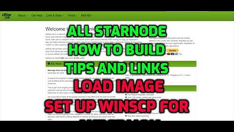 ALLSTAR NODE info plus Pi star Image WinSCP and loading settings to Putty