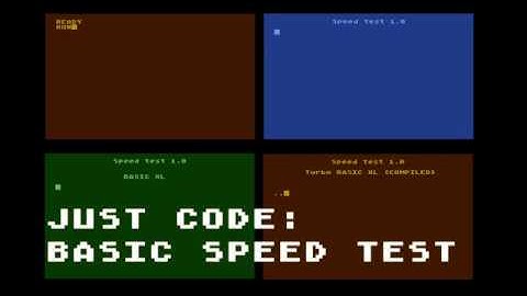 Atari 8 bit BASIC Speed Test