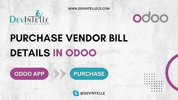 How To Create Purchase Vendor Bill Details in Odoo  #odoopurchase