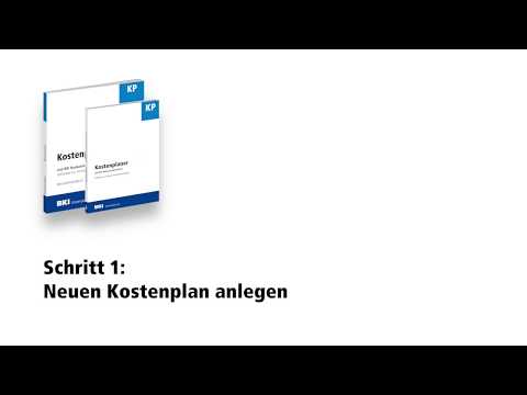 Kostenplaner 2020 Statistik Einführung, Schritt 1