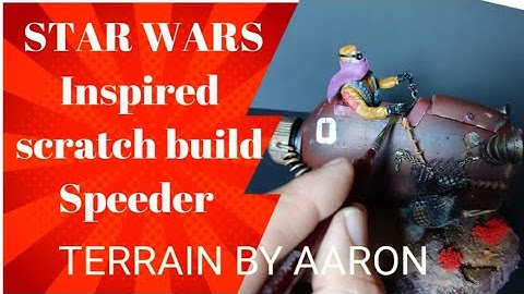 How to make a Star Wars Speeder out of junk.