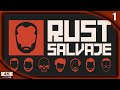 RUST SALVAJE #1 | 8 LOCOS EN WIPE VANILLA | RUST Gameplay Español