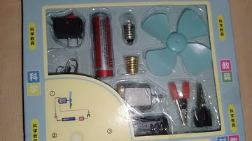 How to ensemble Science kit ?mini bulb and fan with battery 🔋science kit for school project #foryou 
