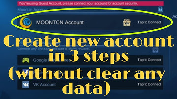 How to create new MLBB account in 3 step (without clear the resources) || Simple tutorial || Part-1