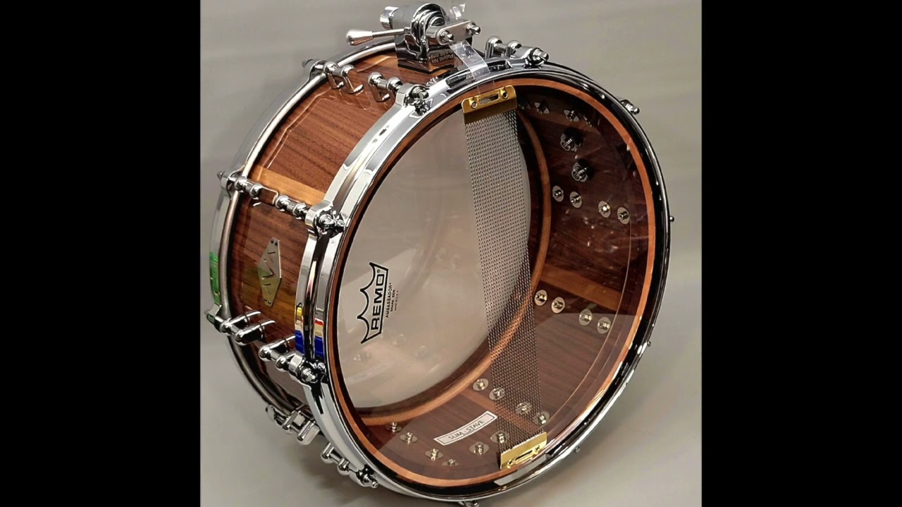 AVA DRUMS 14x6.5 WALNUT SLIMSTAVE YouTube