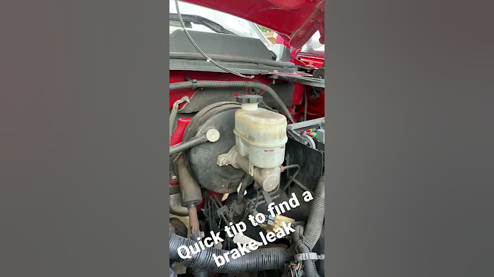 Finding brake leak you can’t see