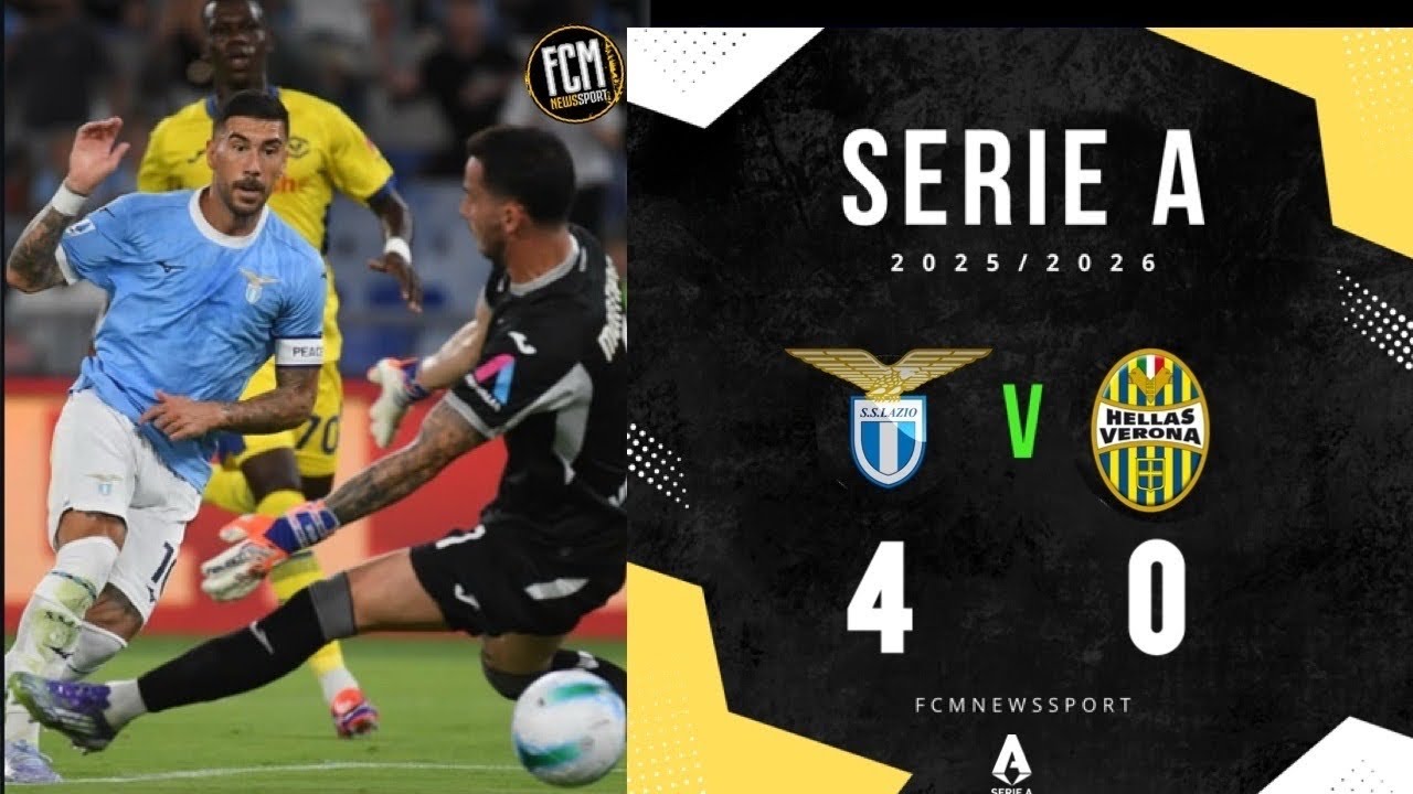 Lazio Tampil Memukau Tundukkan Verona 4-0 di Serie A 2025-26