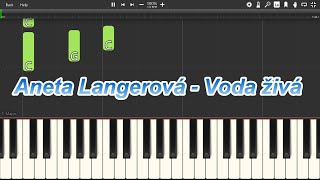 Aneta Langerová - Voda živá - Piano tutoriál