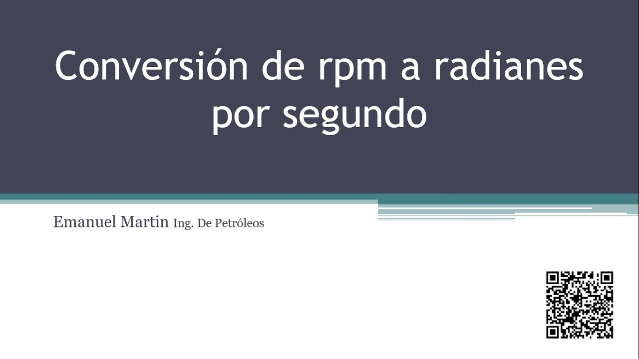 CONVERTIR RPM A RAD S Rpm A Radianes Por Segundo Rad s A Rpm Y Rev CONVERTIR RPM A RAD S Rpm A Radianes Por Segundo Rad s A Rpm Y Rev