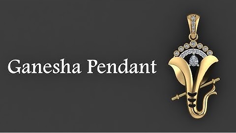 How to design Ganesha Pendant | Gemvision Matrix 9 Tutorial #01