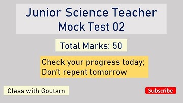 Junior science teacher mock test 2