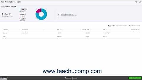 QuickBooks Online Tutorial Creating Commission Only or Bonus Only Paychecks Intuit Training