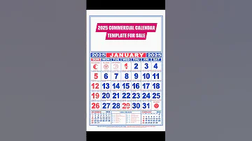 2025 Calendar Template 