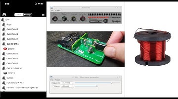 iphone CW Keyer for Mumble input via a FERRITE BOBBIN CORE INDUCTOR emf signal underneath iphone MIC