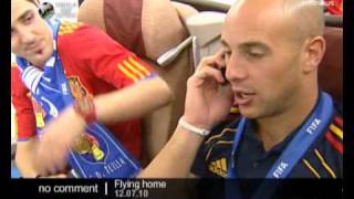 World Cup: on board with the spanish national team