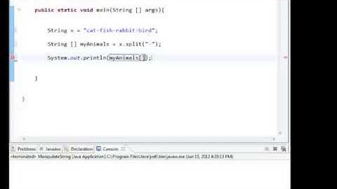 JAVA Programming Tutorial Split String in an Array