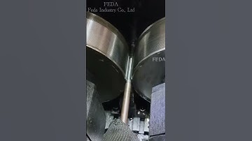 FD-15T Thread rolling machine processes metric thread.#machine #factory #engineering #auto #making