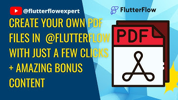 Create Your Own PDF Files in @FlutterFlow with Just a Few Clicks + Amazing bonus content 💥🔥💨